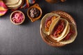Tacos de Cochinita Pibil Top View