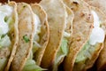 Tacos dorados close up Royalty Free Stock Photo