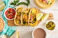 Tacos with eggs for breakfast Royalty Free Stock Photo