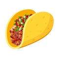 Tacos, fresh spicy meal or snack for lunch, dinner