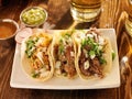 Tacos made in authentic mexican style Royalty Free Stock Photo