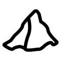 Tacos Outline bold Vector Icon which can be easily modified or Edited