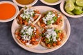 Tacos pastor mexican food fast Royalty Free Stock Photo