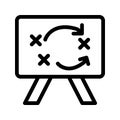 Tactic line vector icon