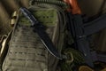 Tactical combat knife backpack with AK