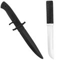 Tactical knife, black and white knife Royalty Free Stock Photo