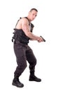 Tactical law enforcer posing Royalty Free Stock Photo