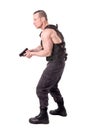 Tactical law enforcer posing Royalty Free Stock Photo