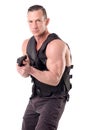 Tactical law enforcer posing Royalty Free Stock Photo