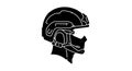 Tactical Military Combat Helmet Silhouette Icon Royalty Free Stock Photo