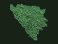 Relief Map of Bosnia and Herzegovina