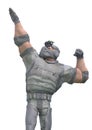 Tactical soldier cartoon muscleman pose