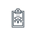 tactics icon vector from baseball concept. Thin line illustration of tactics editable stroke. tactics linear sign for use on web