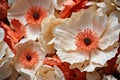 Tactile Paper poppy art closeup. Generate Ai Royalty Free Stock Photo