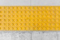 Tactile paving or Tile footpath for blind Royalty Free Stock Photo