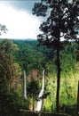 Tad Fane Waterfall at Paksong Champasak Laos Royalty Free Stock Photo