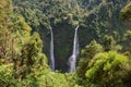 Tad Fane Waterfalls in Bolovens Plateau in Laos Royalty Free Stock Photo