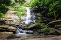 Tad Mork Water Fall in Maerim , Chiangmai Thailand Royalty Free Stock Photo