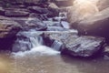 Tad Mork Waterfall in Doi Suthep Pu National park, Maerim Chiangmai Thailand