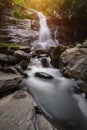 Tad Mork waterfalls north in thailand,Chiangmai,Thailand