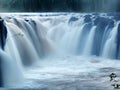 Tad-Pa Suam waterfall Royalty Free Stock Photo