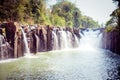 Tad Pha Souam the waterfall Royalty Free Stock Photo