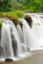 The Tad Pha Souam waterfall, Laos. Royalty Free Stock Photo