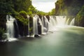 Tad Pha Souam waterfall Royalty Free Stock Photo