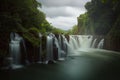 Tad Pha Souam waterfall Royalty Free Stock Photo