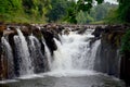 Tad Pha Suam waterfall in Pakse, Champasak, Laos Royalty Free Stock Photo