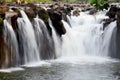 Tad Pha Suam waterfall in Pakse, Champasak, Laos Royalty Free Stock Photo