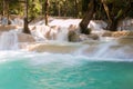 Tad Sae Waterfall, Luang Prabang Royalty Free Stock Photo