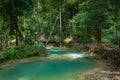 Tad Sae Waterfall in Luang prabang province, Laos Royalty Free Stock Photo
