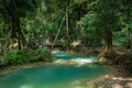 Tad Sae Waterfall in Luang prabang province, Laos Royalty Free Stock Photo