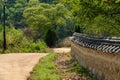 Taditional korean village,historical and authentical living Royalty Free Stock Photo