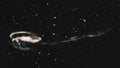 The Tadpole Galaxy, spiral galaxy in constellation Draco. Elements of this image furnished by NASA. Retouched image Royalty Free Stock Photo