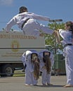 Tae Kwon Do Flight Royalty Free Stock Photo