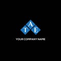 TAE letter logo design on BLACK background. TAE creative initials letter logo concept. TAE letter design