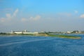 Taedong River, Pyongyang, North-Korea Royalty Free Stock Photo