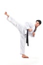 Taekwondo action Royalty Free Stock Photo