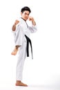 Taekwondo action Royalty Free Stock Photo
