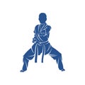 Taekwondo design vector illustration, Creative Taekwondo logo design concepts template, icon symbol