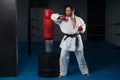 Taekwondo Fighter Expert With Fight Stance