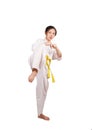 Taekwondo girl Royalty Free Stock Photo