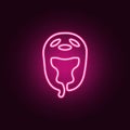 Taekwondo helmet icon. Elements of Fight in neon style icons. Simple icon for websites, web design, mobile app, info graphics