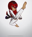 Taekwondo martial art Royalty Free Stock Photo