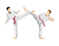 Taekwondo sport athlete. Royalty Free Stock Photo