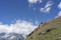 Taesch mountain hut in canton Valais near zermatt Royalty Free Stock Photo