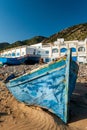 Tafedna, beach, boat and village