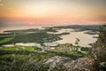 Tafelberg Mountain and Quarry Curacao Views Royalty Free Stock Photo